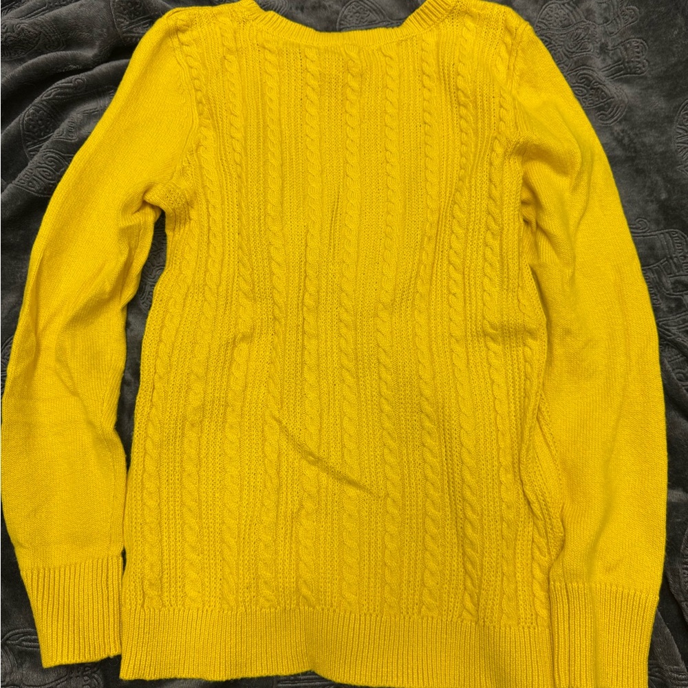 TALBOTS ALLOVER CABLE CREWNECK SWEATER-Size XS - Picture 6 of 6